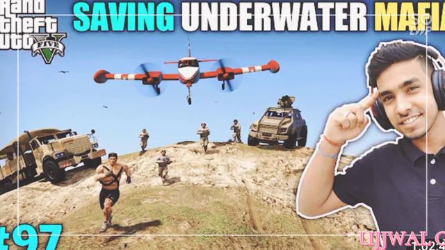 STEALING FIGHTER PLANE TO SAVE UNDERWATER MAFIA. UPLOAD TO GTA V. /TECHNO GAMERZ/ UJJWAL GAMING смотреть онлайн