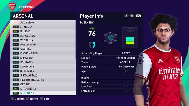 ARSENAL Players Faces & Ratings | PES 2021 смотреть онлайн