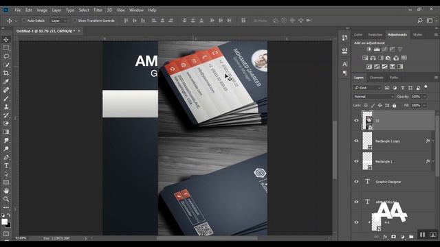 21.21 - تصميم كارت شخصى ( خطوات انشاء التصميم ) - Design business card in Photoshop смотреть онлайн