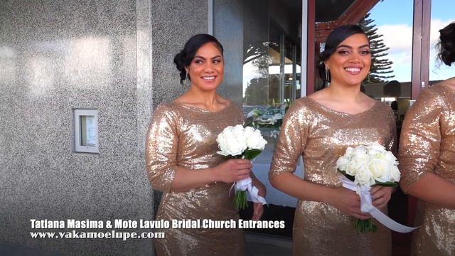 Tatiana Mahina & Mote Lavulo Bridal Church Entrances смотреть онлайн