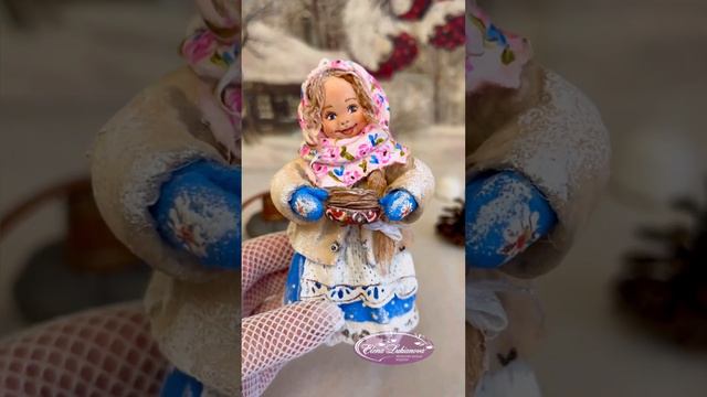 🧚♂️Ватная игрушка «Масленица».12 см в высоту . смотреть онлайн