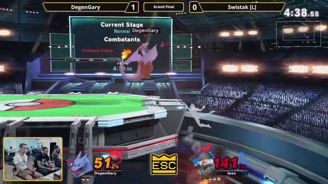 ESC 21 Grand Final - DegenGary (Pokémon Trainer) Vs. Swistak (Sheik) - SSBU Local Tournament смотреть онлайн