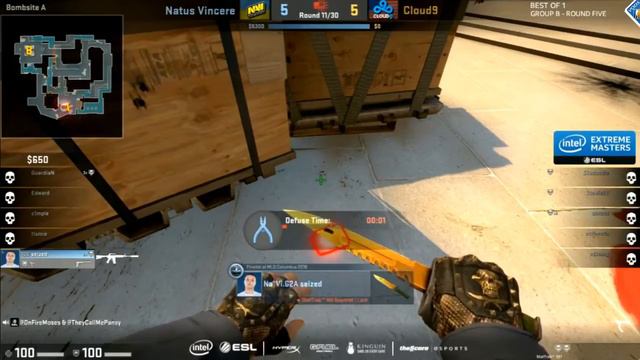 Counter strike. Cloud9 vs Natus Vincere. IEM Katowice 2017. Group Stage, Group B. смотреть онлайн