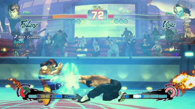 Ultra Street Fighter 4 - Fei Long Vs Vega [Hardest] смотреть онлайн