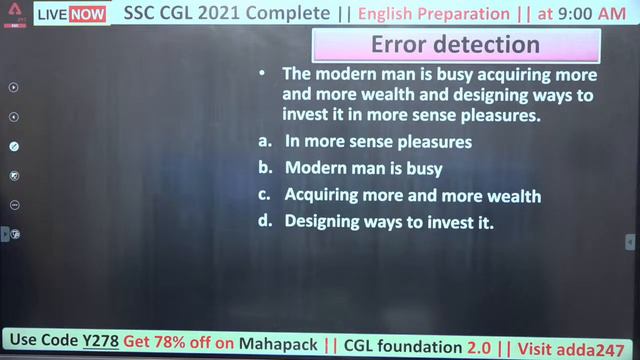 SSC CGL 2021-22 | English | Paper-15 | Previous Year Questions #46 | By Bhragu Kulshrestha смотреть онлайн