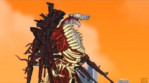 Годзилла пистолет против Бензопила Годзилла