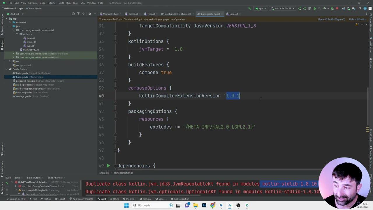 Замена Material3 Jetpack Compose на стару версию в Android Studio смотреть онлайн