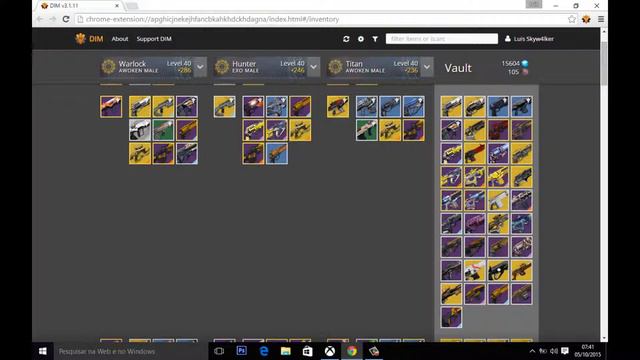 Destiny Item Manager O MELHOR gerenciador de Itens no Cofre! смотреть онлайн