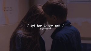 adele, set fire to the rain (slowed + reverb)