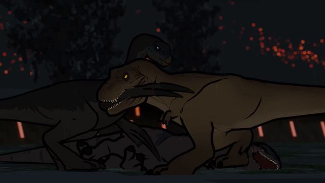 Rexy Vs Therizinosaurus | Animation