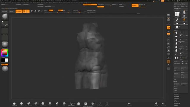Making Art BJD Doll part 8 - ZBrush Speed Sculpting смотреть онлайн