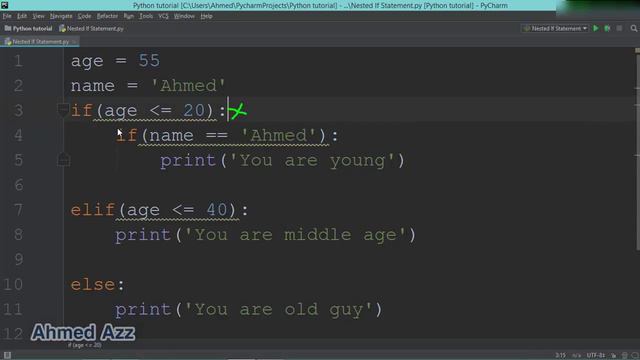 19.Python tutorial Nested If Statement смотреть онлайн