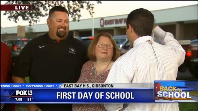 Heather & Tony 1st day of school @ East Bay HS смотреть онлайн