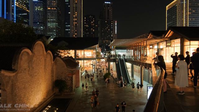 Walk China 4K - Taikoo Li Chengdu Walking At Night