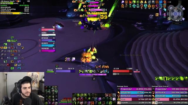 Destruction Warlock | 137.3K Overall | The Azure Vault Mythic +25 | WoW Dragonflight