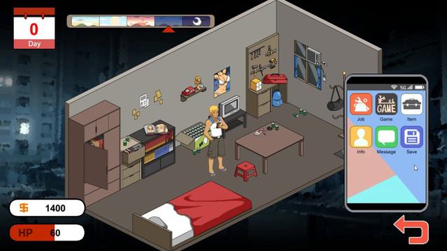 Handyman Legend - PC gameplay - 2D naughty management game смотреть онлайн