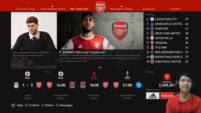 Penjelasan Affection di master league PES 2021. Tutorial PES 2021 смотреть онлайн