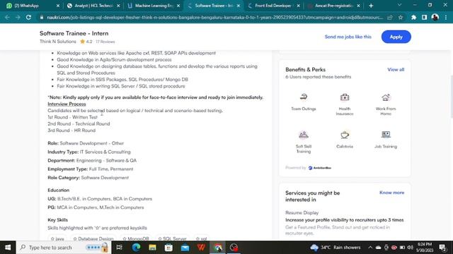 Direct Test | Latest Hiring | Mega Hiring | Mass Hiring | No % Criteria | 2024/23/22/21/20/19 Batch смотреть онлайн