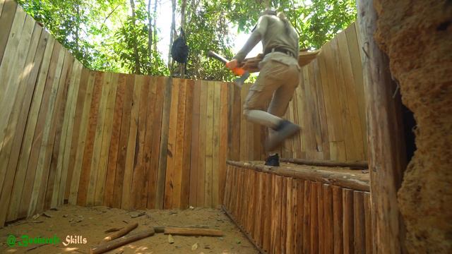 Building Complete Underground Wooden Dugout Shelter, Start To Finish