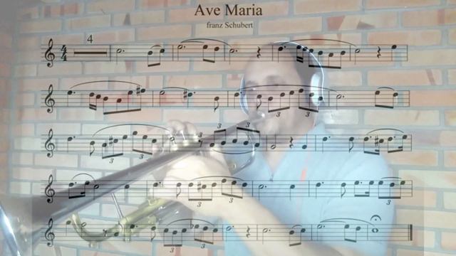 Ave Maria, Franz Shubert [Easy and Short Version for Bb Trumpet] смотреть онлайн