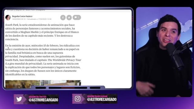 🤣 South Park HUMILLA a la PROGRE de Megan Markle y su marido Harry 🤣 Astro Recargado смотреть онлайн