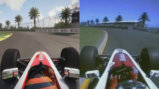 F1 2013 vs Real Life - 1999 Williams FW21 @ Albert Park - Comparison смотреть онлайн