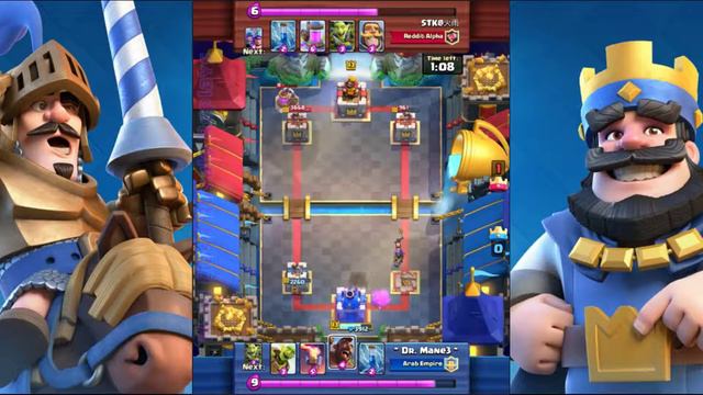 Clash Royale | Dr. Mane3 Vs STK@火雨 | Arab Empire - Reddit Alpha | 6# 15/4/17 Replay смотреть онлайн