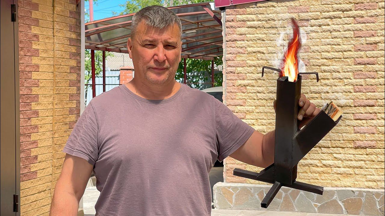ТУРБО ПЕЧЬ РАКЕТА - КАК СДЕЛАТЬ ПОХОДНУЮ ПЕЧЬ СВОИМИ РУКАМИ смотреть онлайн
