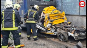 Слабонервным не рекомендую! Серьёзные аварии и ДТП с участием грузовиков и фур. В конце позитив.