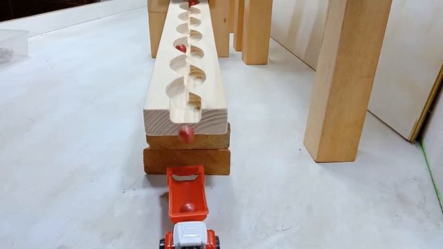 Marble Run Race ☆ HABA Wave Slope & DIY Wooden Slope & Forklift & ASMR
