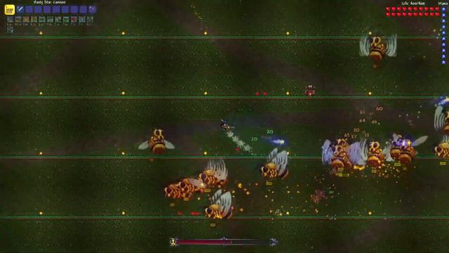 Fighting 25 Queen Bees in Terraria Master Mode смотреть онлайн