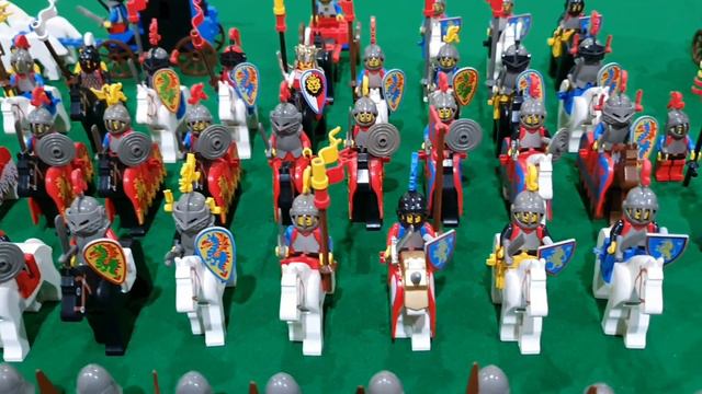 Huge LEGO Knight's Minifigure Collection. смотреть онлайн