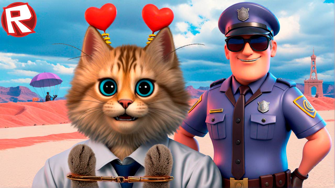 ТАКОЙ ПОБЕГ ИЗ ТЮРЬМЫ В РОБЛОКС ТЫ ЕЩЕ НЕ ВИДЕЛ (Игра - Roblox Jailbreak) Весёлый Кот смотреть онлайн