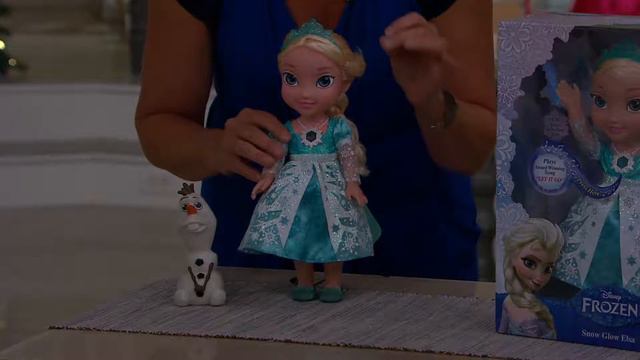 Disneys Frozen Singing Elsa Doll with Light-up Dress and Olaf with Jacque Gonzales