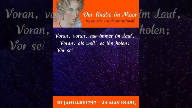 "Der Knabe im Moor" - Eine schaurige Ballade von Annette von Droste-Hülshoff смотреть онлайн