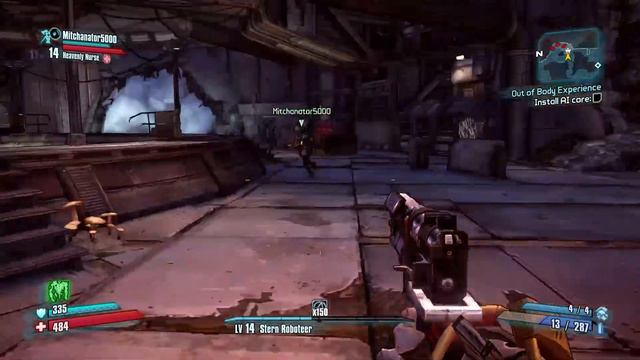 BORDERLANDS 2 CO-OP WALKTHROUGH No Commentary Part 8 (Out of Body Experience) смотреть онлайн