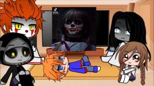 Реакция персонажей хоррор фильмов на МЕМЕ|4/5|Gacha club|