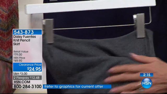 Daisy Fuentes Knit Pencil Skirt смотреть онлайн