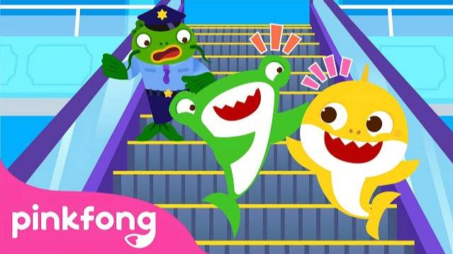 How Should We Ride an Escalator | Learn Safety Rules with Baby Shark | Pinkfong Official смотреть онлайн