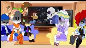 Реакция андертейл на Game Over •|Гача Клуб|•