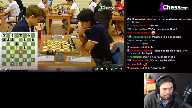 Magnus Carlsen and Hikaru Nakamura Play A Blitz Game смотреть онлайн