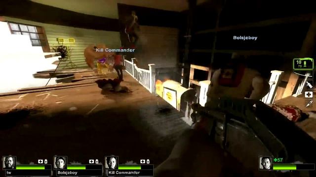 Wave is chased by tanks! (Left 4 Dead 2) смотреть онлайн