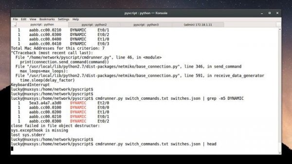 Network Automate - 08. Completing Command Runner Script