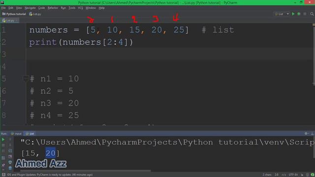 54.Python tutorial List with For القوائم смотреть онлайн