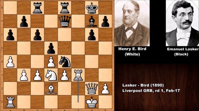 Game 1: Lasker vs Bird - Liverpool (1890) смотреть онлайн
