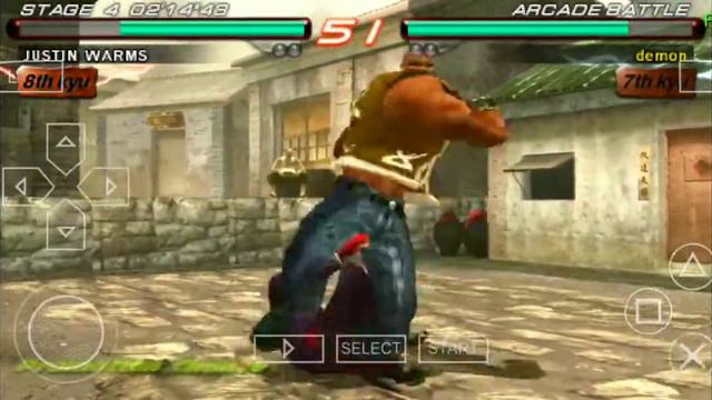 tekken 6 psp gameplay| plus bonus round gameplay смотреть онлайн