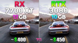 RX 7700 XT vs RTX 3080 - Test in 10 Games