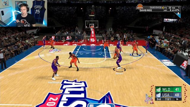 НАЧАЛО ASW!! ШИКАРНЫЙ ДАНК ОТ ДРУЖБАНА! ● NBA 2K20 RISING STARS CHALLENGE ● КАРЬЕРА ШУТЕРА #5 смотреть онлайн