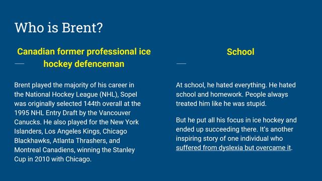 Brent Sopel on dyslexia at school смотреть онлайн