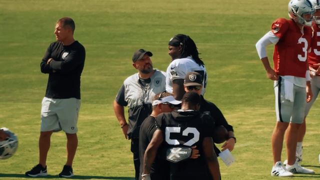 John Simpson Mic'd Up at Training Camp: 'That Boy Is Slippery' | Raiders | NFL смотреть онлайн